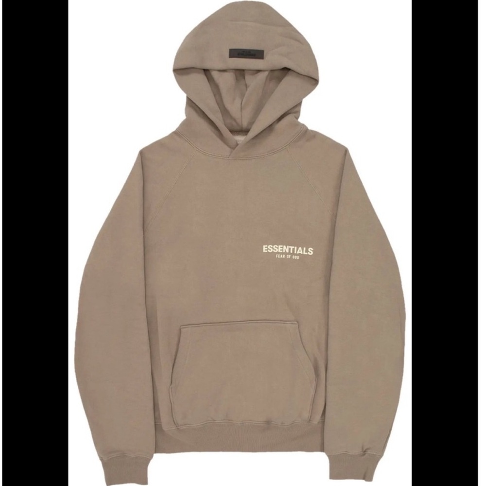 NEW Fear of God Essentials Desert Taupe Hoodie - Picture 2 of 6